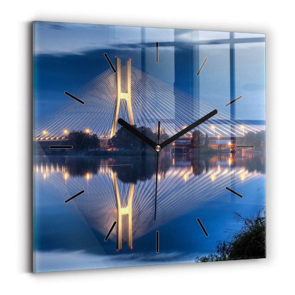 Horloge murale carrée Pont Rędziński Wroclaw