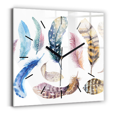 Pendule carrée en verre Illustration rétro