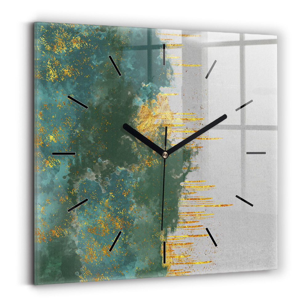 Horloge murale carrée Motif décoratif