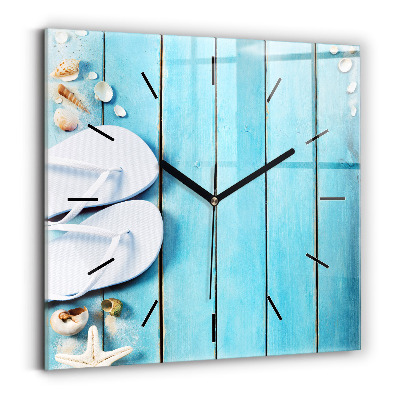 Horloge carrée en verre Accessoires de vacances