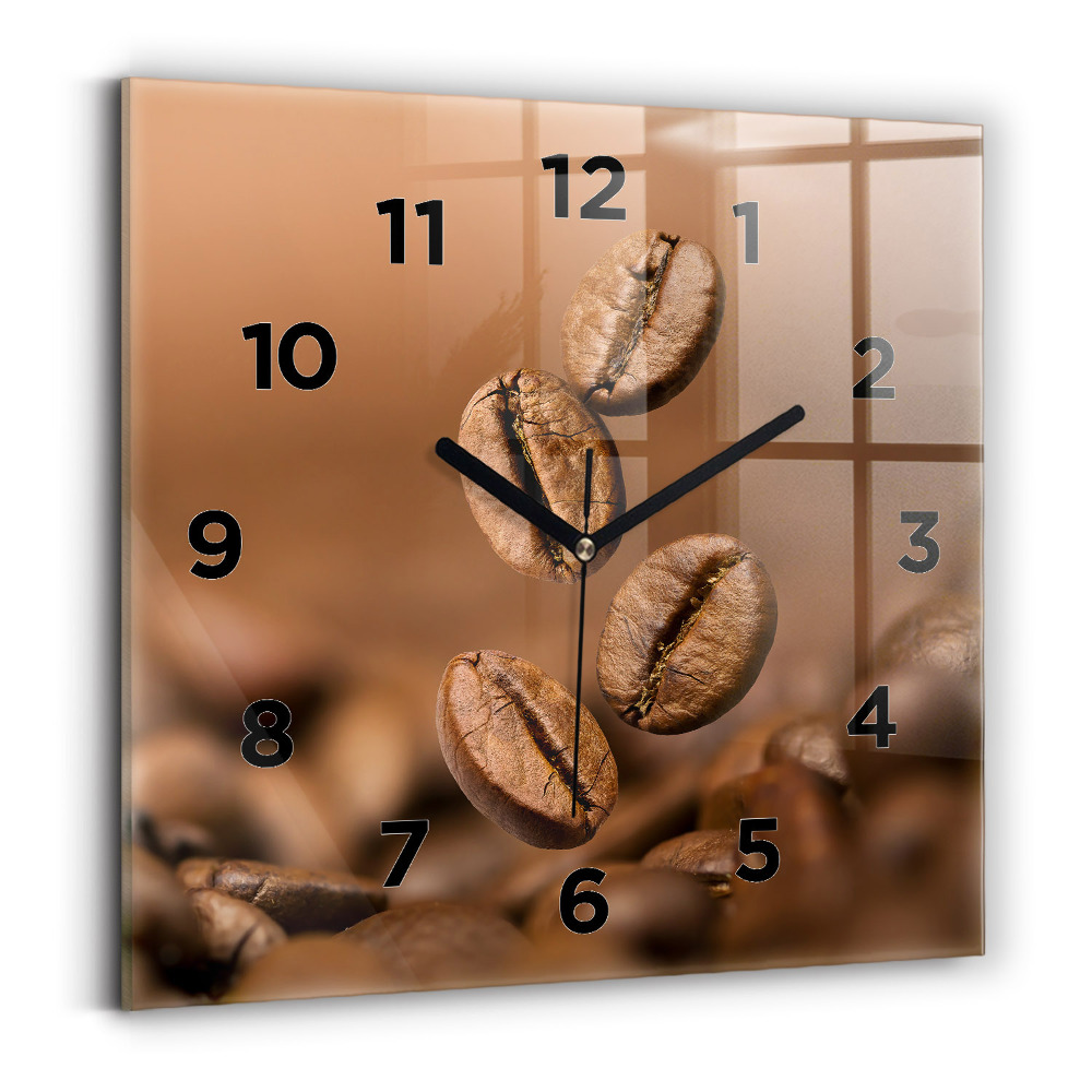 Pendule carrée en verre Couleurs abstraites