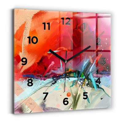 Horloge murale carrée Rangées d'épices