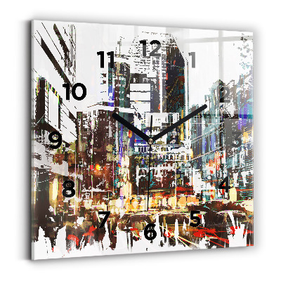 Horloge murale carrée Ville de New York