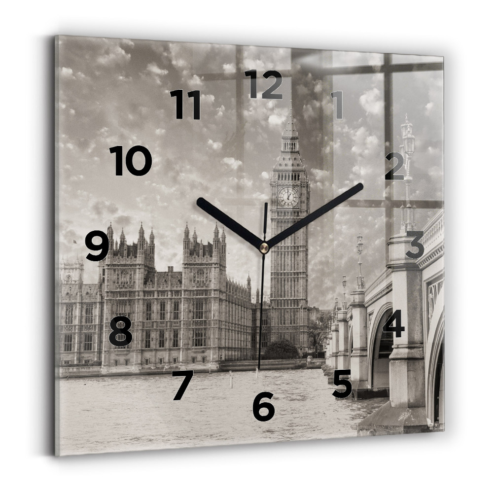 Horloge carrée en verre Londres Angleterre Big Ben