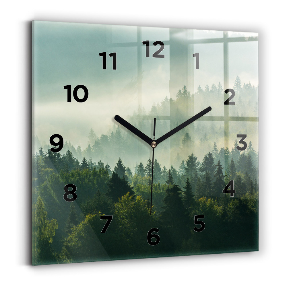 Horloge murale carrée Enfants au lever du soleil