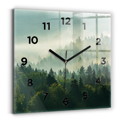 Horloge murale carrée Enfants au lever du soleil