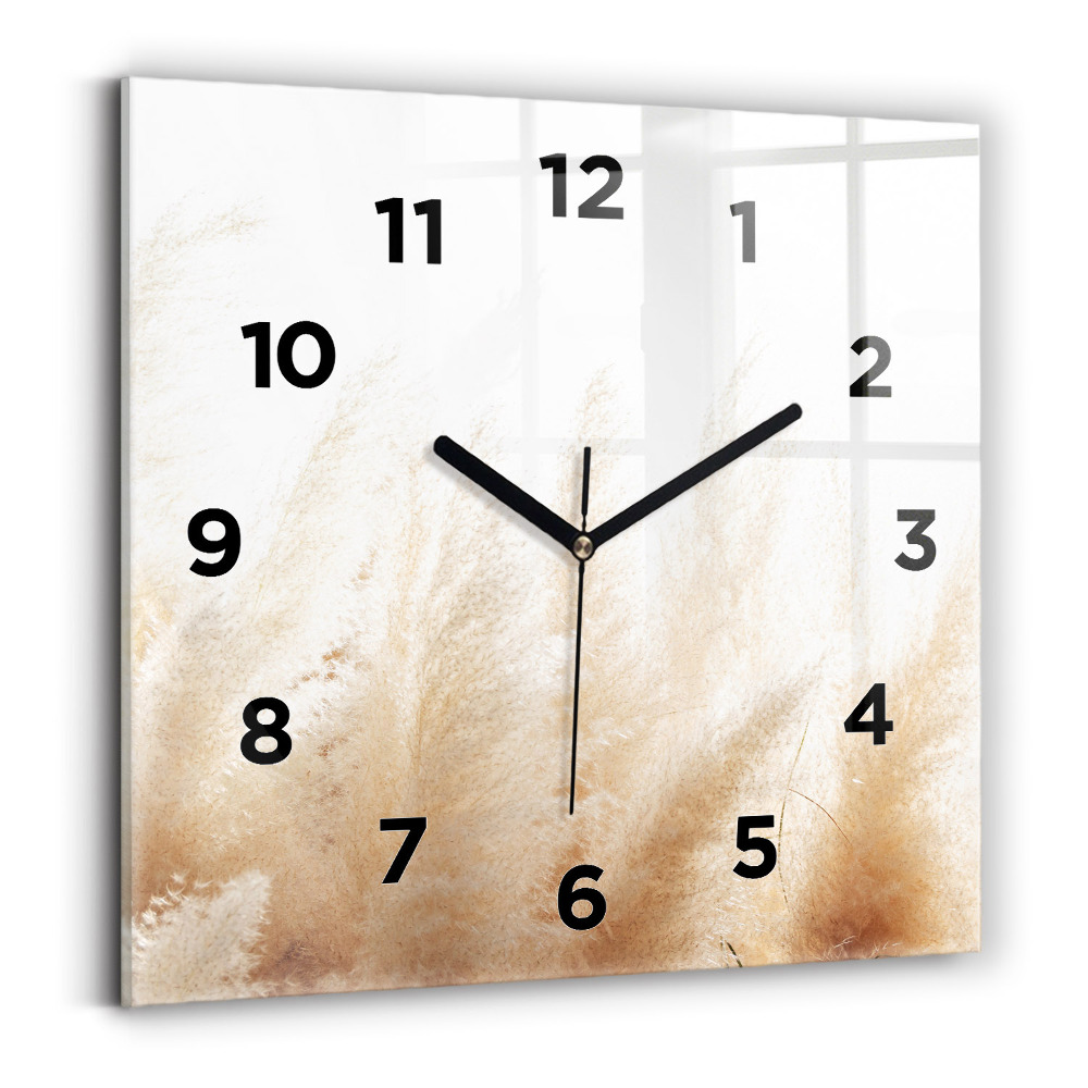 Pendule carrée en verre Oreilles de céréales