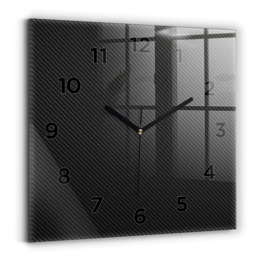 Horloge carrée en verre Abstrait sombre