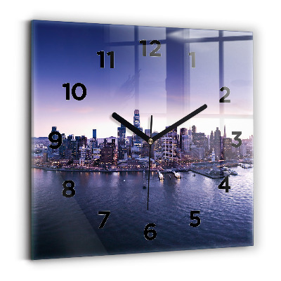 Pendule carrée en verre Vue de San Francisco