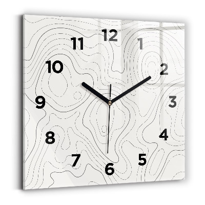 Horloge murale carrée Taches abstraites