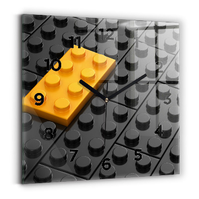 Pendule carrée en verre Blocs de jouets