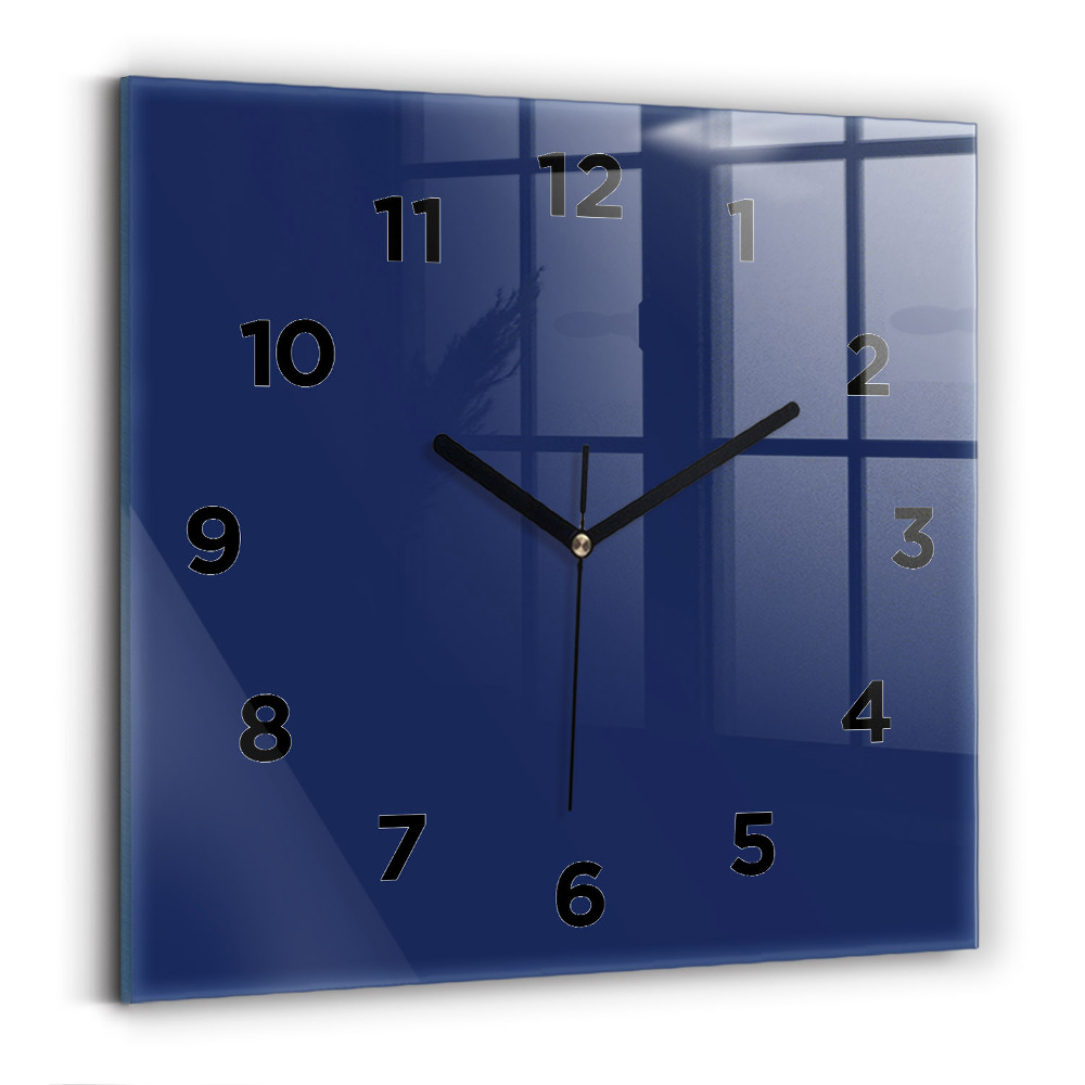 Horloge murale carrée Bleu marine