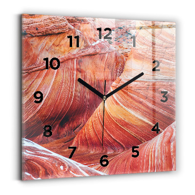 Pendule carrée en verre Grand Canyon pittoresque