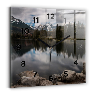 Horloge murale carrée Hautes Tatras en Slovaquie
