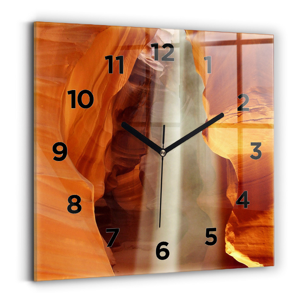 Horloge murale carrée Canyon du désert