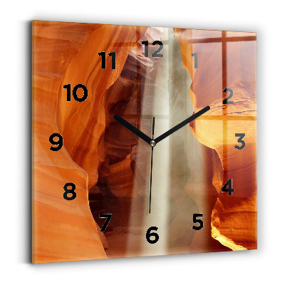 Horloge murale carrée Canyon du désert