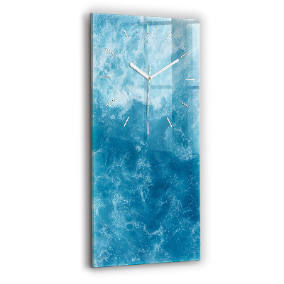Horloge rectangulaire verticale Eau de mer