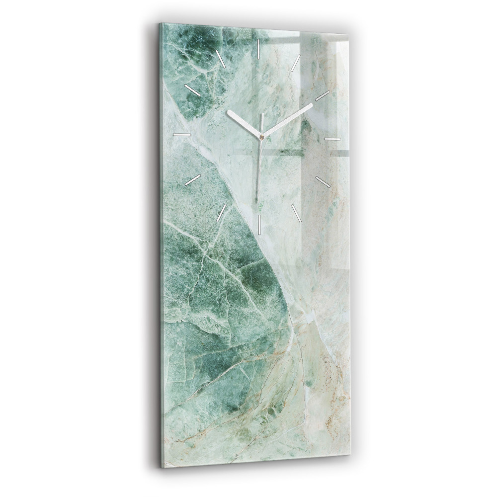 Horloge rectangulaire verticale Texture de pierre marbrée