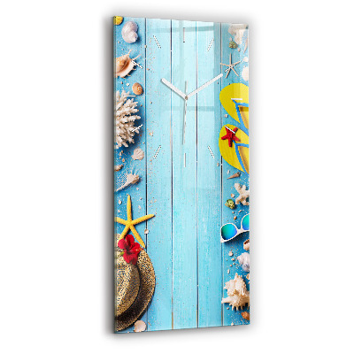 Horloge murale en verre rectangulaire Accessoires de plage