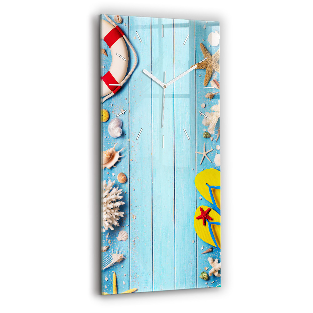 Horloge verticale en verre Accessoires de plage