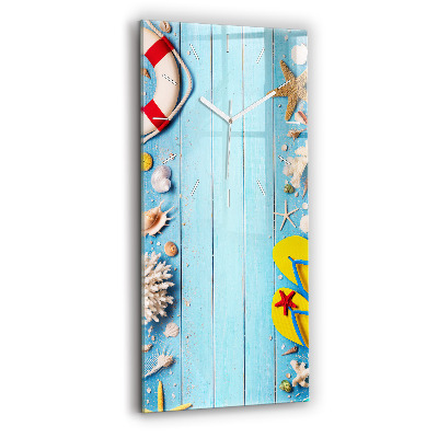 Horloge verticale en verre Accessoires de plage