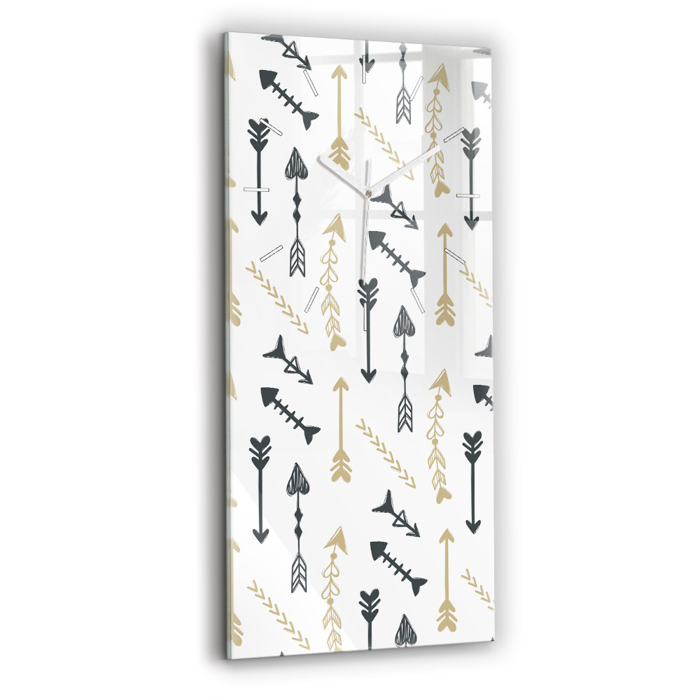 Horloge rectangulaire verticale Motif géométrique pour hipster