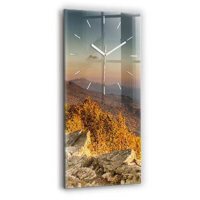 Horloge murale verticale Montagnes Bieszczady