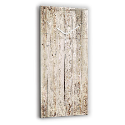 Horloge murale en verre rectangulaire Panneaux en bois