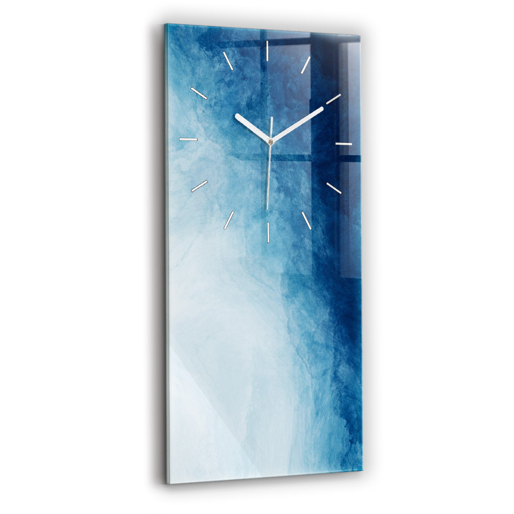 Horloge rectangulaire verticale Eau abstraite