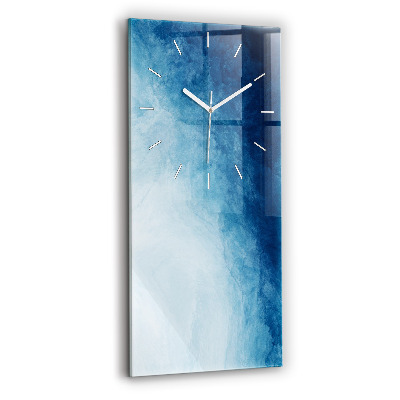 Horloge rectangulaire verticale Eau abstraite