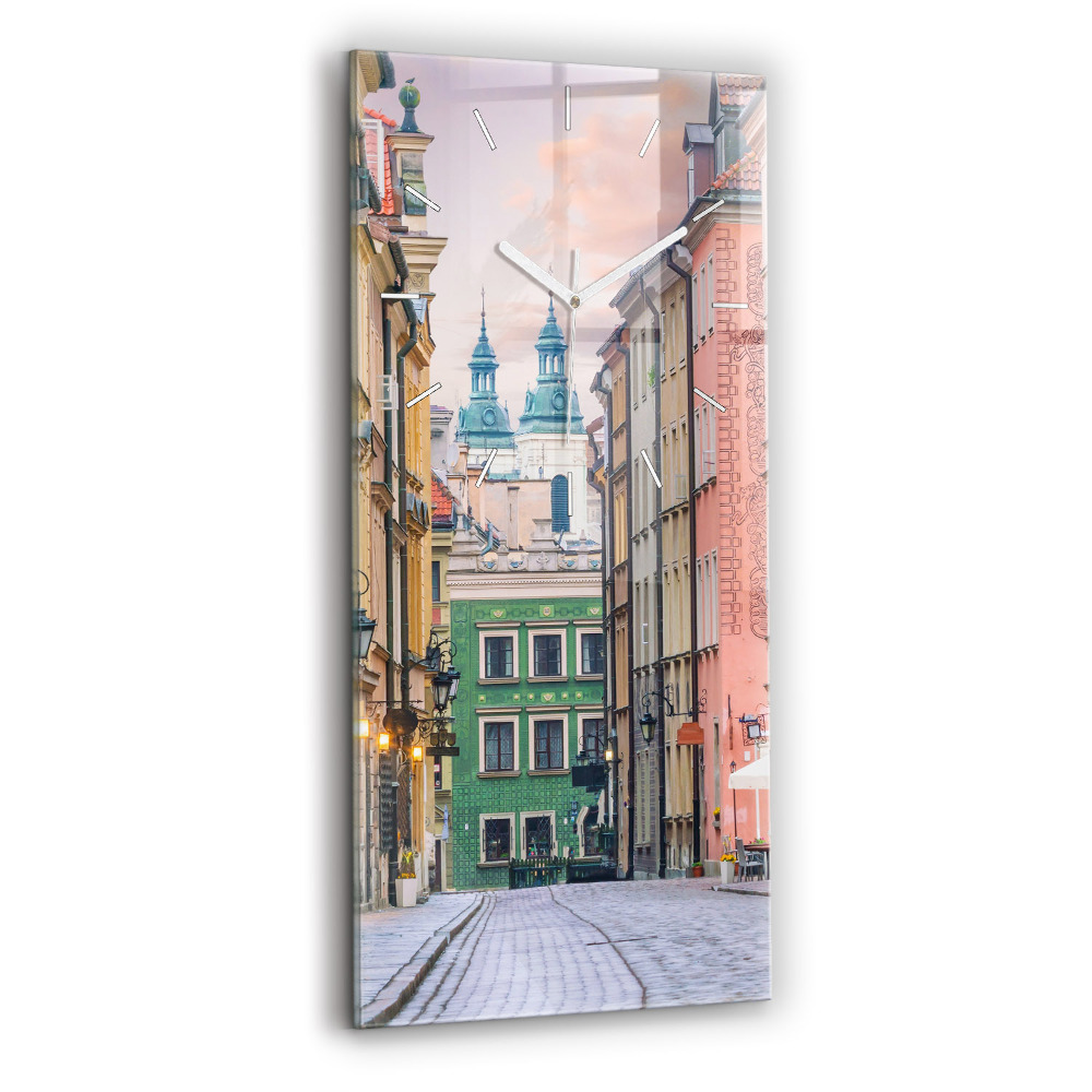 Horloge rectangulaire verticale Vieille ville de Varsovie