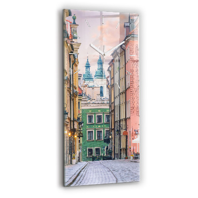 Horloge rectangulaire verticale Vieille ville de Varsovie