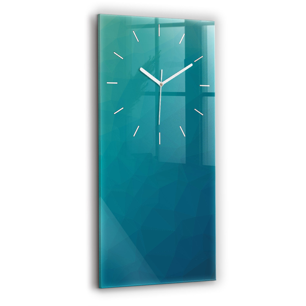 Horloge rectangulaire verticale Abstraction marine