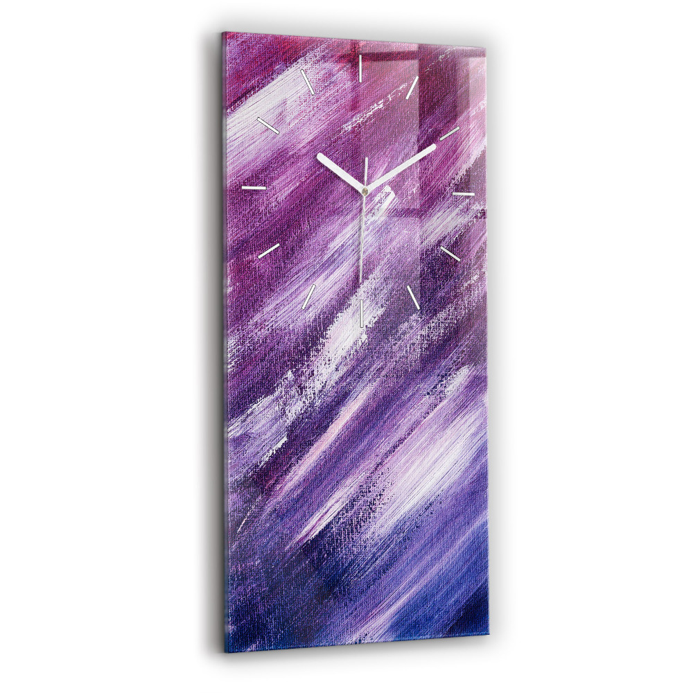 Horloge rectangulaire verticale Texture de peinture acrylique