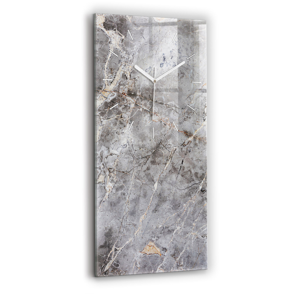 Horloge rectangulaire verticale Marbre de granit gris