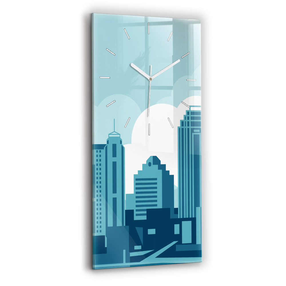 Horloge verticale en verre Architecture aux Etats-Unis