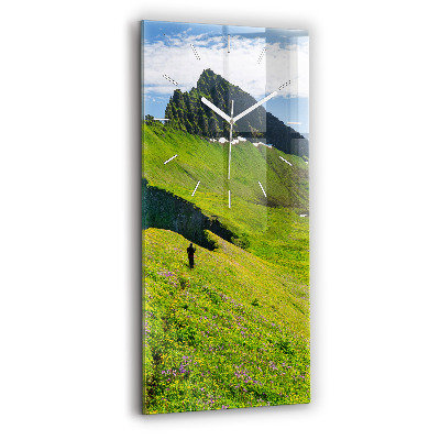 Horloge murale verticale Réserve naturelle de Hornstrandir, Islande