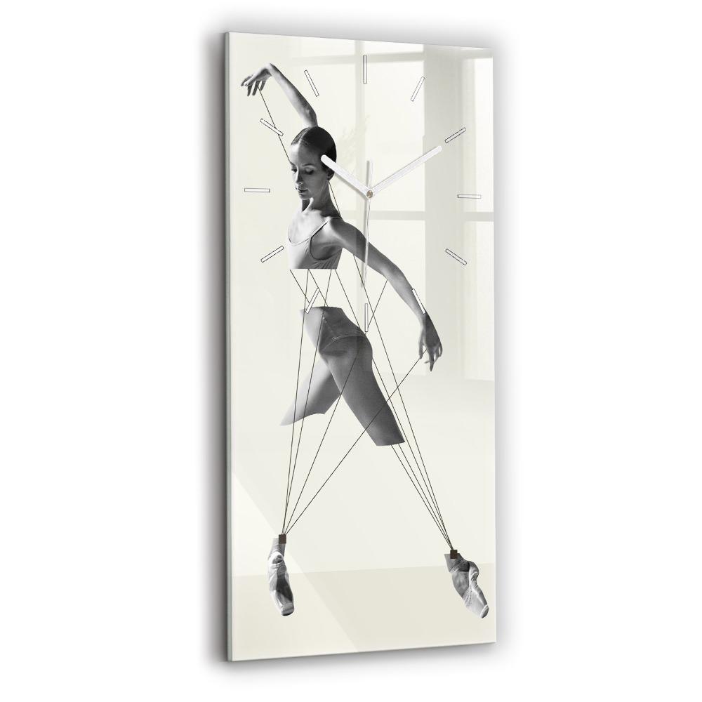 Horloge rectangulaire verticale Danseuse abstraite