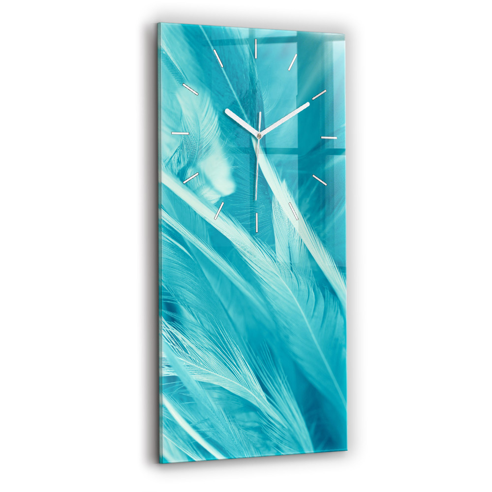 Horloge rectangulaire verticale Vert turquoise vintage