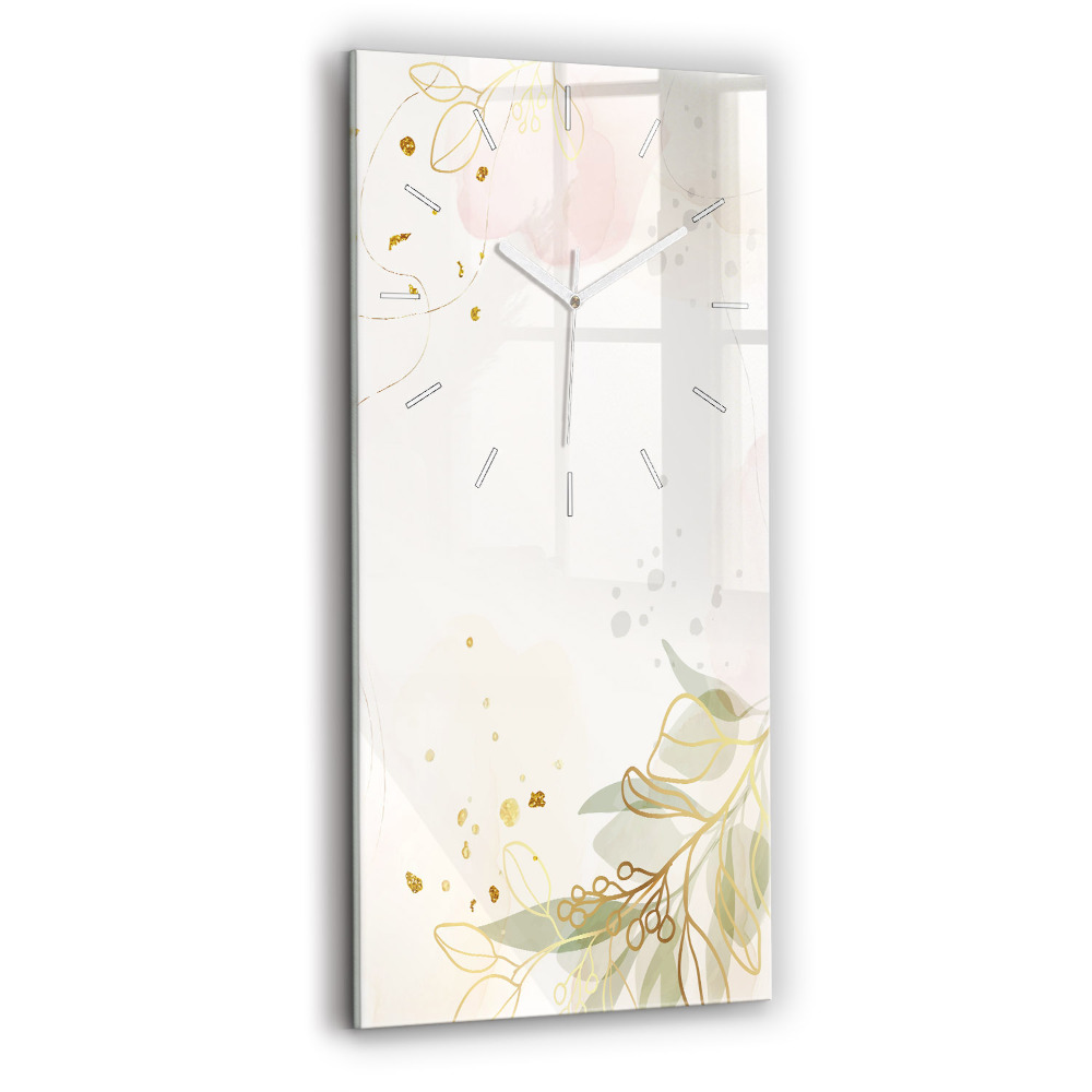 Horloge murale verticale Abstrait pastel