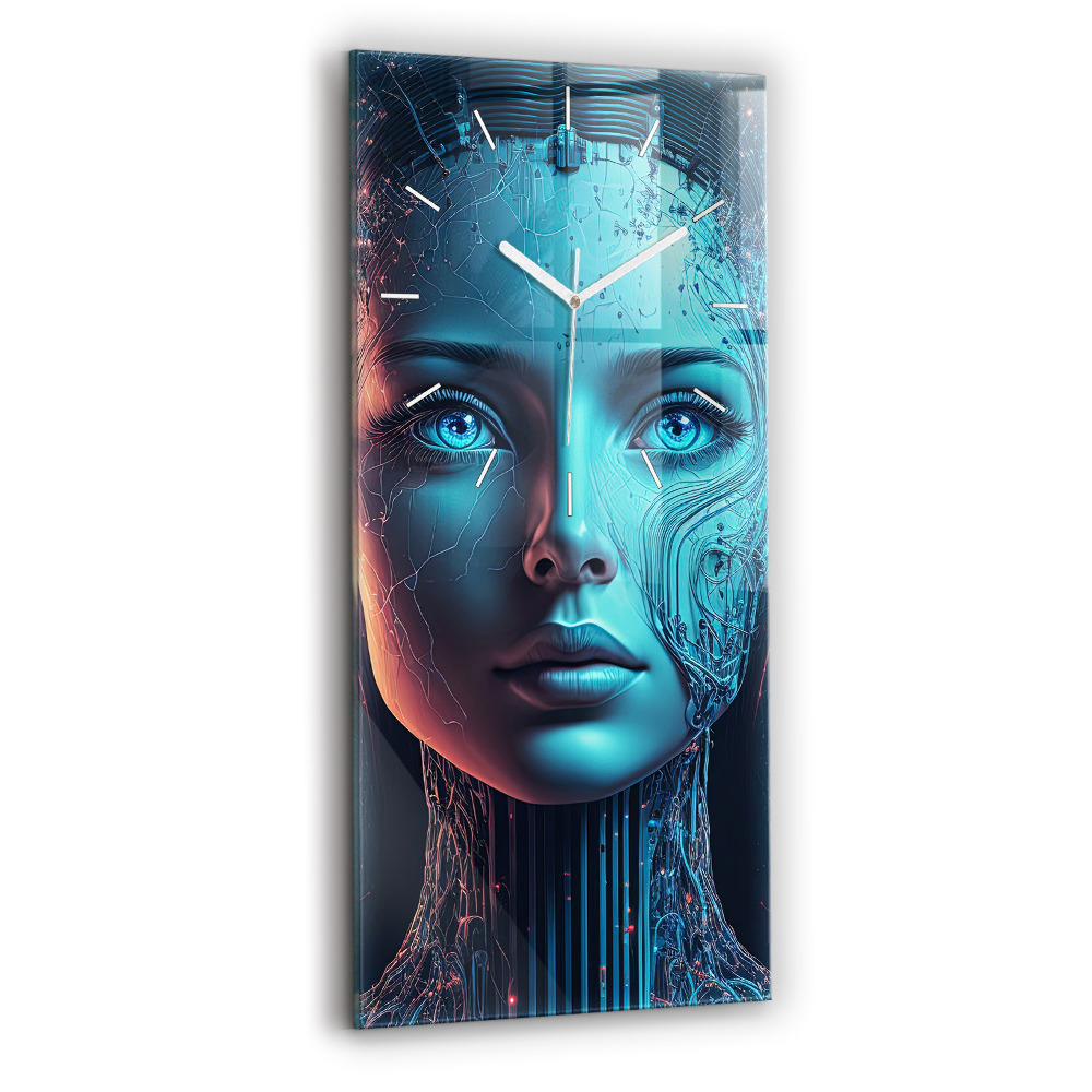 Horloge rectangulaire verticale Intelligence artificielle