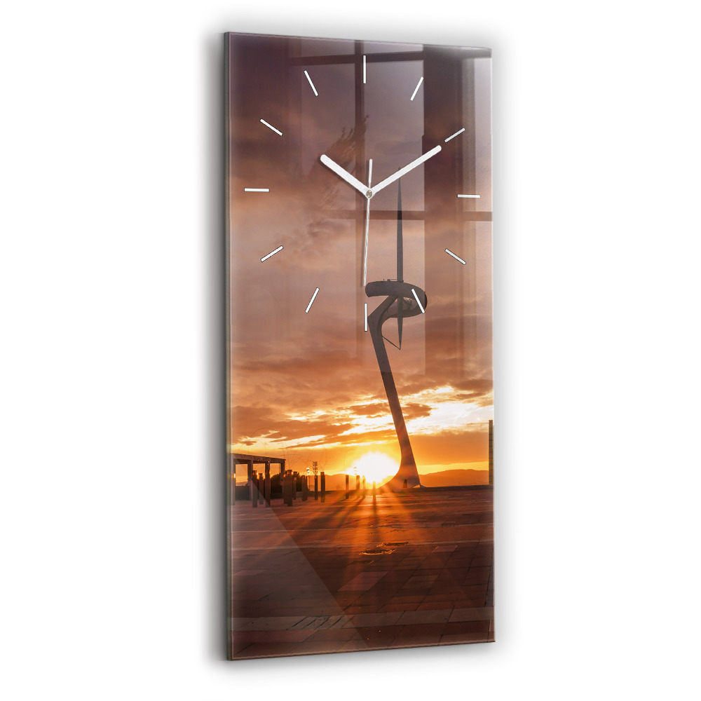 Horloge rectangulaire verticale Parc olympique de Barcelone