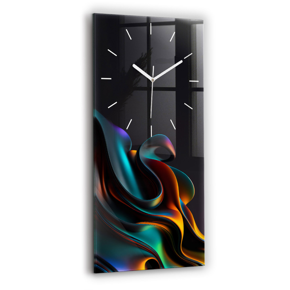 Horloge murale verticale Vague futuriste