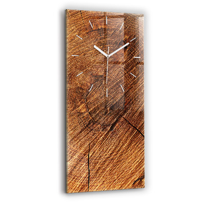 Horloge verticale en verre Bois décoratif