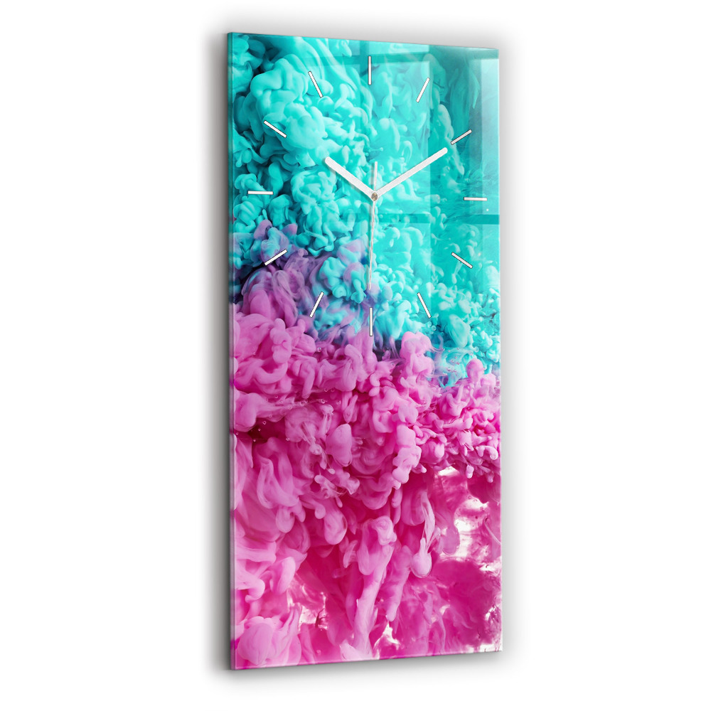 Horloge murale verticale Art moderne - taches