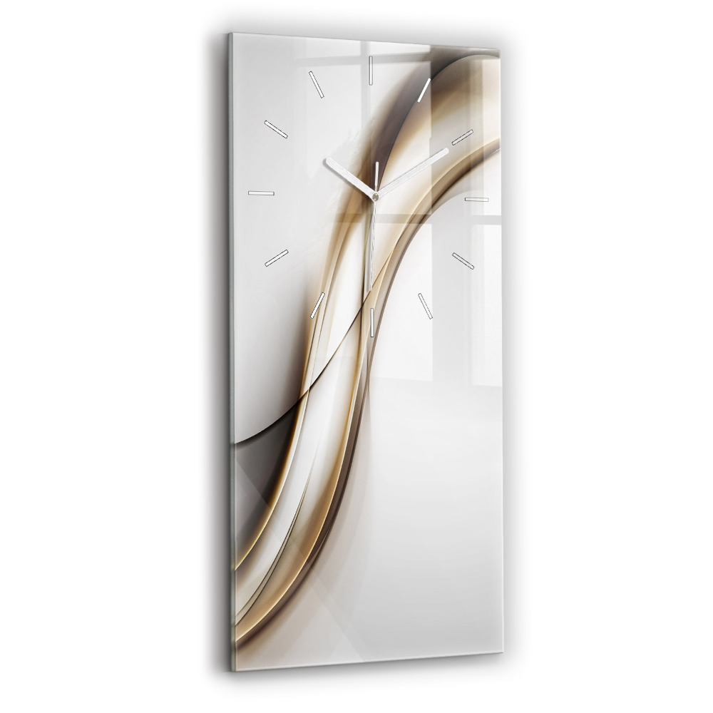 Horloge rectangulaire verticale Lignes abstraites