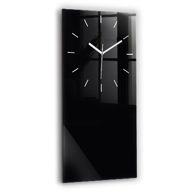 Horloge rectangulaire verticale Couleur noire