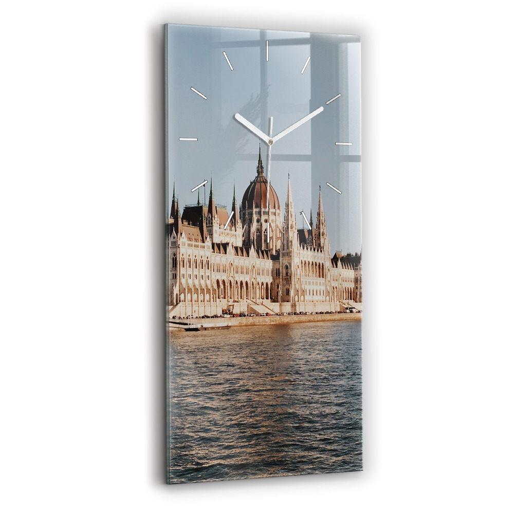 Horloge murale en verre rectangulaire Parlement à Budapest