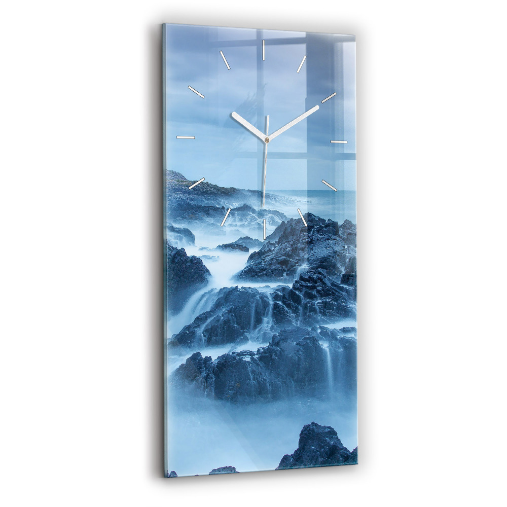Horloge verticale en verre Phare