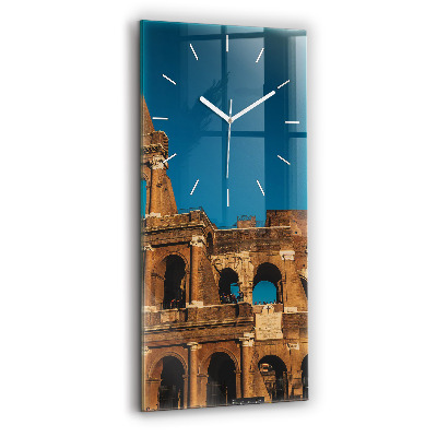 Horloge murale en verre rectangulaire Colisée en Italie